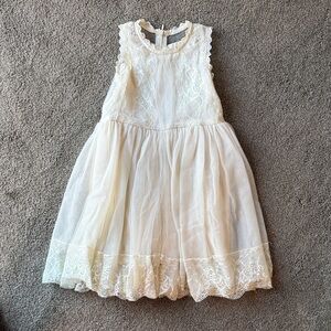 Bass Ivory Lace Kids Formal Dress